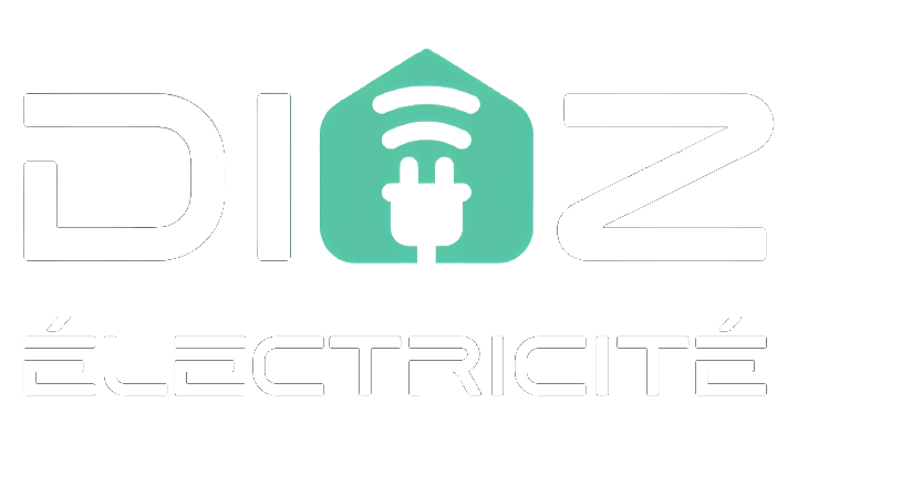 Logo Diaz Électricité Blanc